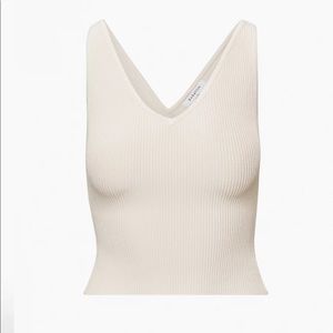 Aritzia Sculpt Knit Double V Tank
